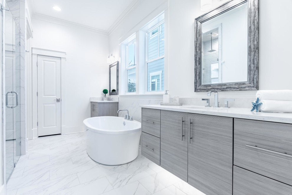 Blue Mountain Beach - Beach Style - Bathroom - Miami - by Design and ...