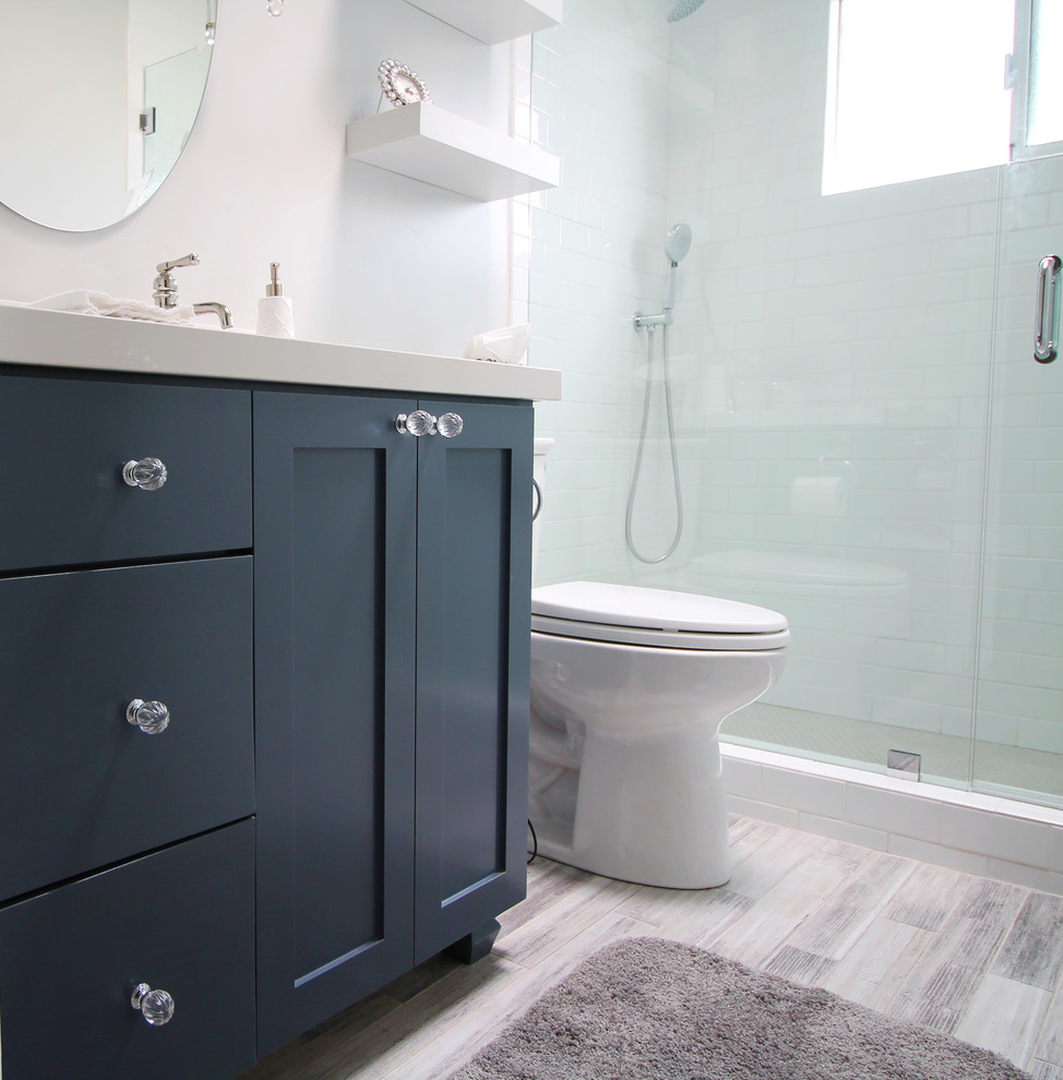Blue Vanity Bathroom Remodel Traditional Bathroom Sacramento by