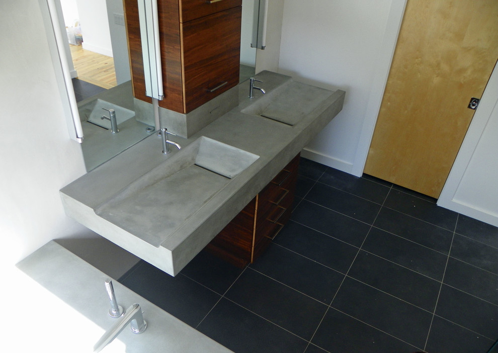 Boulder Modern Home Concrete Countertops Contemporary Bathroom