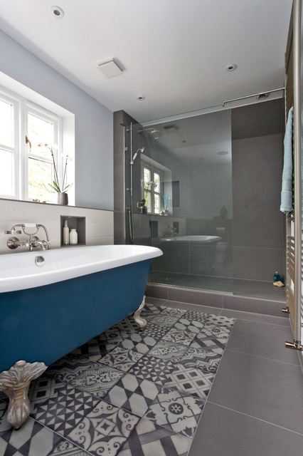 Boutique style en suite bathroom Modern Bathroom Oxfordshire