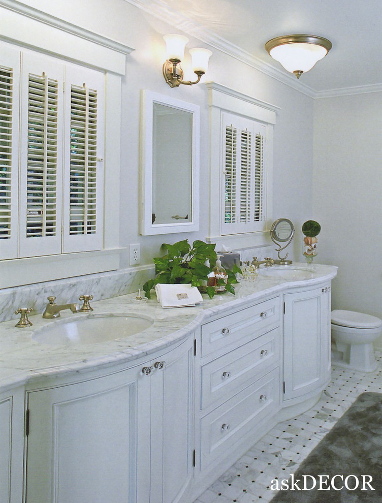 bow front custom vanity Traditional Bathroom Orange County by
