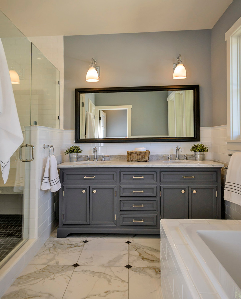 Bow to the Trees in Menlo Park Makeover - Transitional - Bathroom - San ...