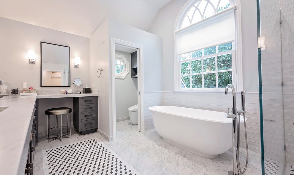 Bowdoin Street Master Bath / Pacific Palisades, CA Transitional