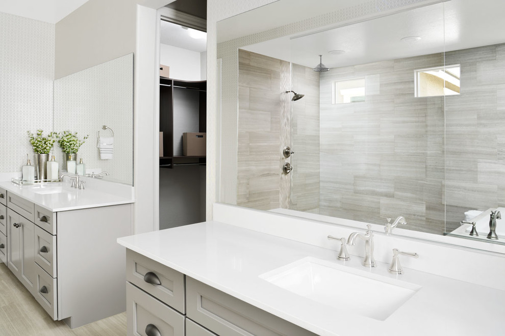 Bathroom - contemporary master bathroom idea in Denver