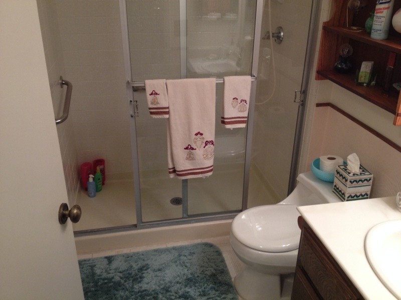 Idee per una piccola stanza da bagno con doccia chic