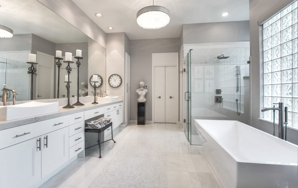 Bright & Fresh Master Bath - Plano, TX - Modern - Bathroom - by Kay ...
