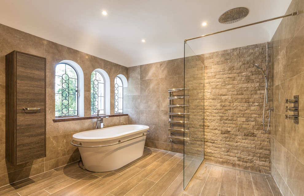 Inspiration for a contemporary bathroom remodel in Sussex