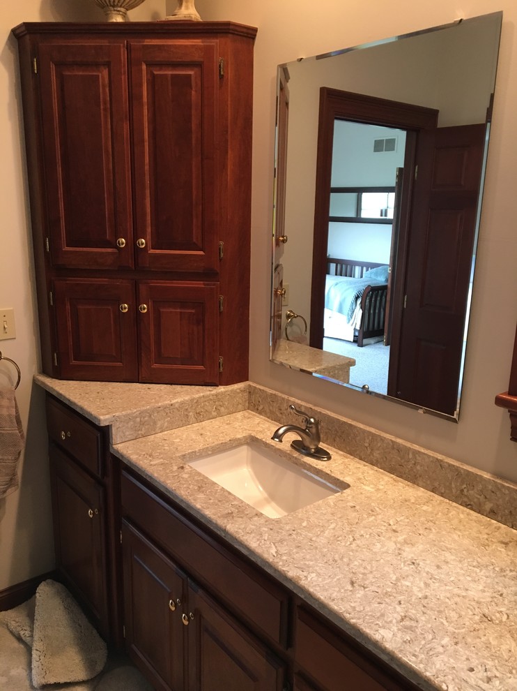 BTS Bath Remodel Transitional Bathroom Kansas City by Draperie