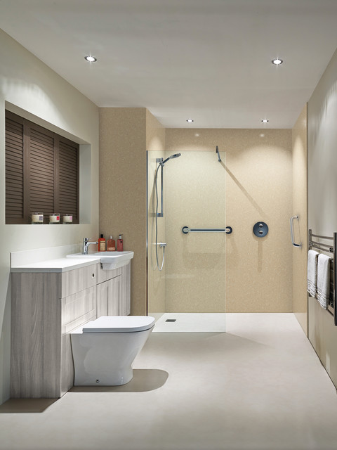 Bushboard Nuance Waterproof Shower Wall Panelling Classic Travertine Modern Bathroom Other By Wetrooms Ltd - Waterproof Wall Panels For Bathrooms Bushboard Nuance Waterproof Shower Wall Panelling Classic Travertine Modern Bathroom Other By Wetrooms Ltd - Waterproof Wall Panels For Bathrooms