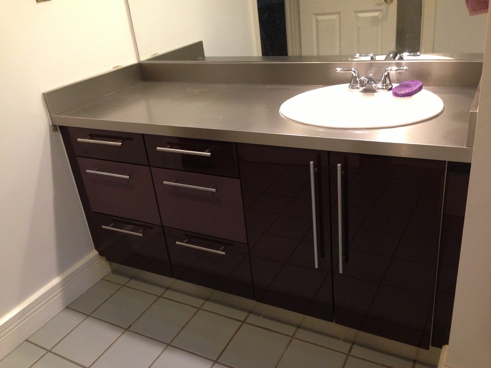 Cabinet Refacing Modern Bathroom, Bathroom Vanity Resurfacing