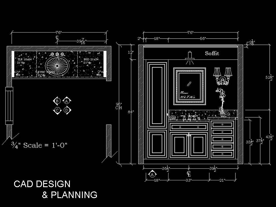 CAD Vanity - Traditional - Bathroom - Bridgeport - by Interiors by JC  Houzz