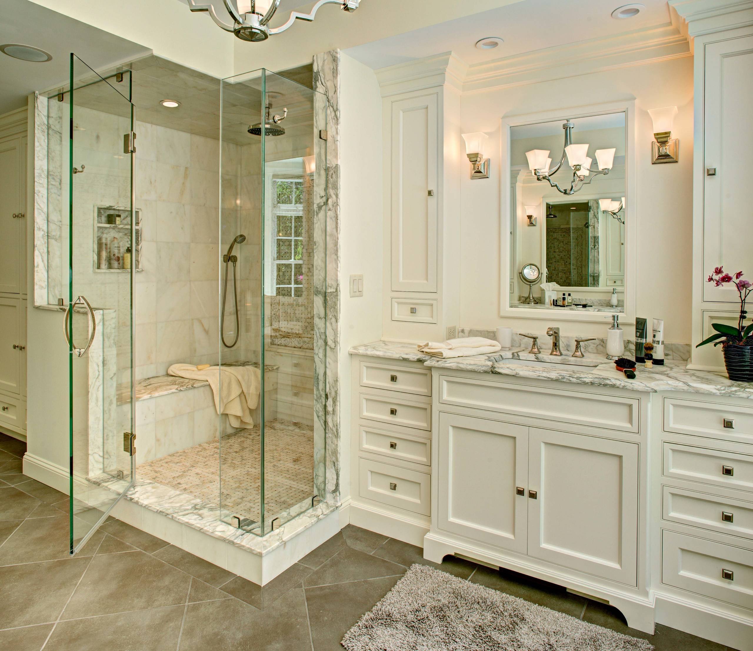 75 Beautiful White Tile Bathroom Pictures Ideas April 2021 Houzz