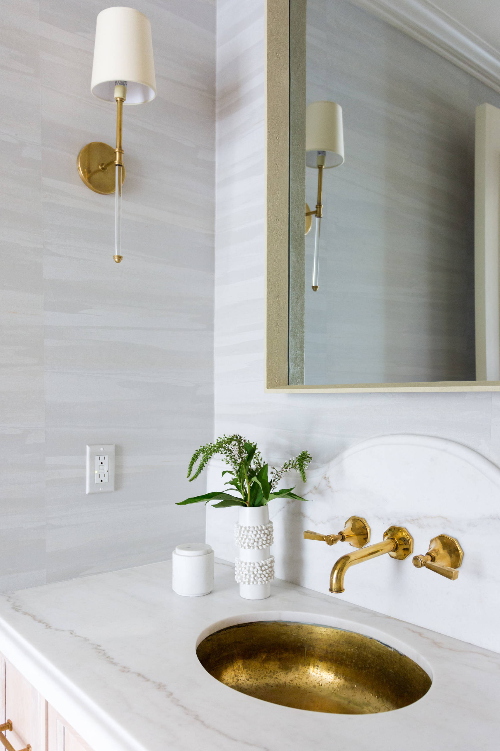 California Mediterranean Powder Room Santa Monica California Mediterranean Bathroom Los Angeles By Designstiles Houzz