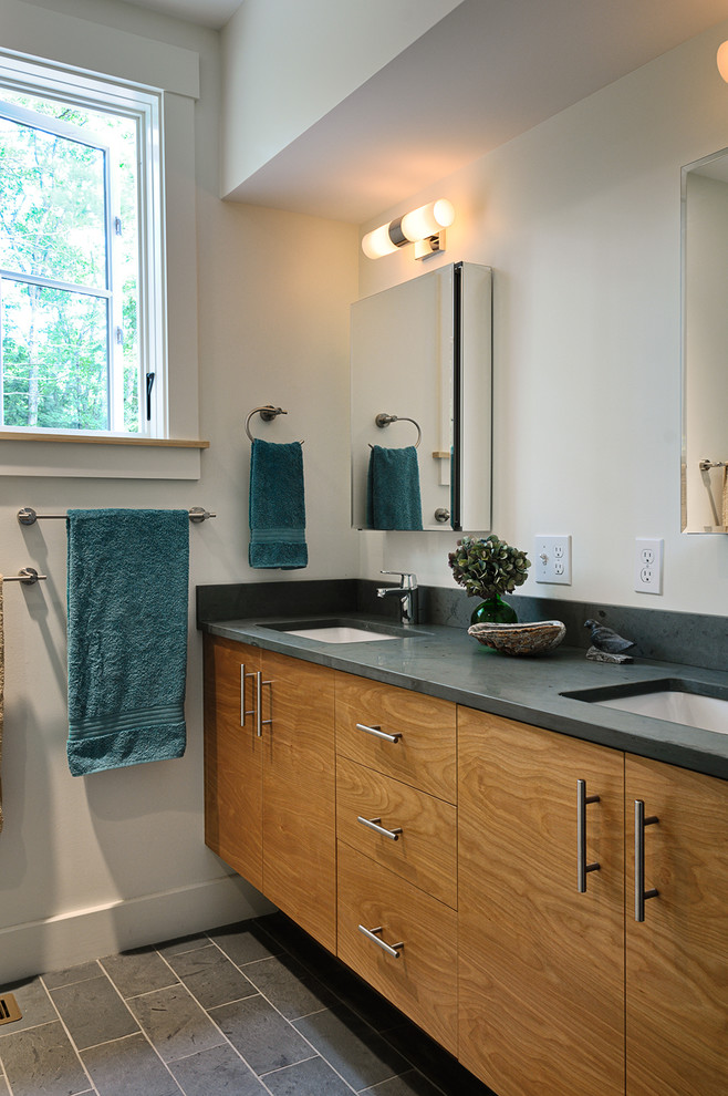 Camp Porta Panagia Beach Style Bathroom Portland Maine by