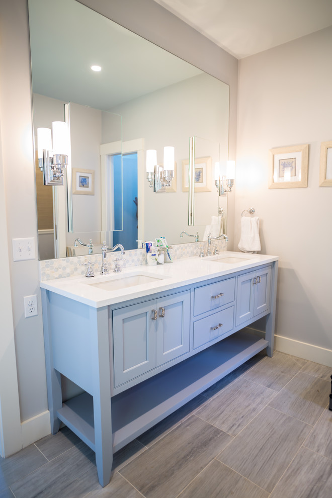 Candlelight custom vanity - Beach Style - Bathroom - Boston - by Mass ...