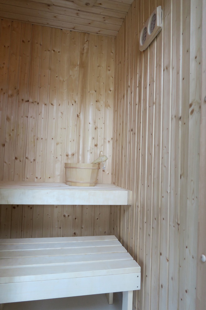 Foto di una sauna scandinava