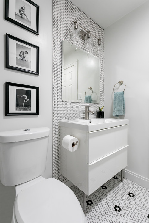 49+ White Bathroom Backsplash ( CLEAN & EFFORTLESS ) - White Tiles