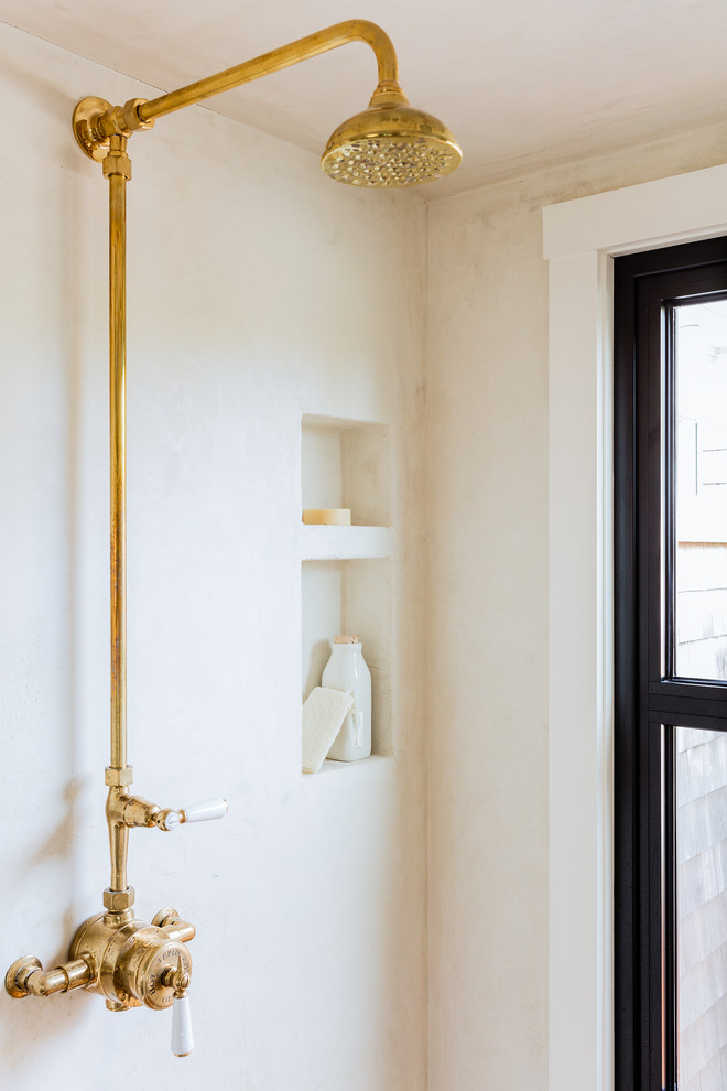 Inspiration for a transitional bathroom remodel in Boston