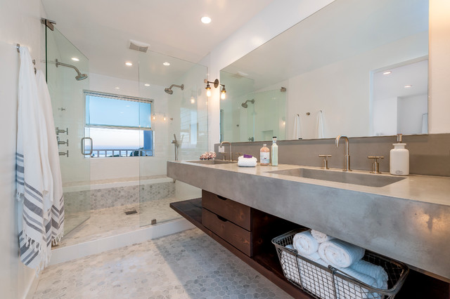 Cardiff Mid Century Modern Beach House Coastal Bathroom San Go By Nena Aziz Interiors Houzz Uk - Beach House Bathroom Floor Tile Cardiff Mid Century Modern Beach House Coastal Bathroom San Go By Nena Aziz Interiors Houzz Uk - Beach House Bathroom Floor Tile