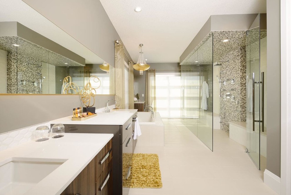 This is an example of a traditional bathroom in Calgary.