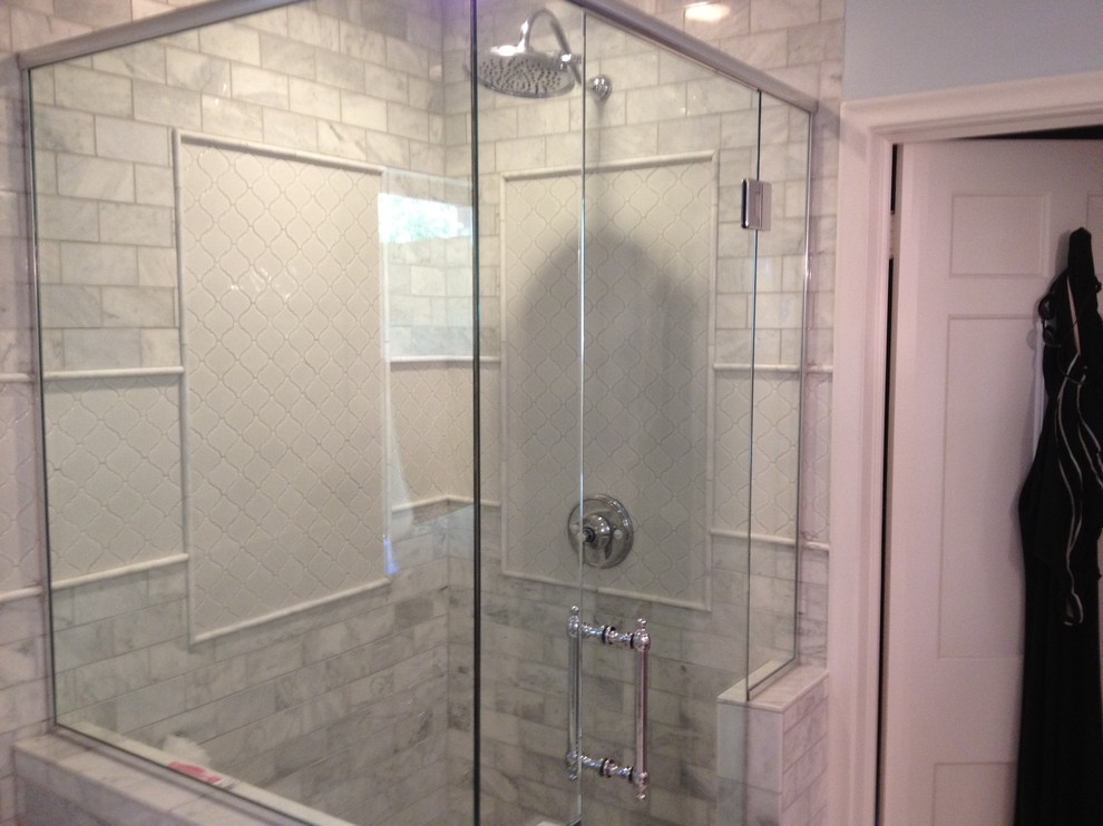 Carrara Mable Bathroom Remodel Traditional Bathroom Albuquerque