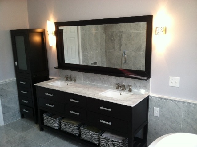 Inspiration for a contemporary bathroom remodel in Philadelphia