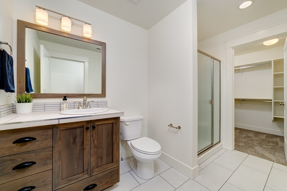 Catalina Plus Model Transitional Bathroom Boise by Hallmark Homes
