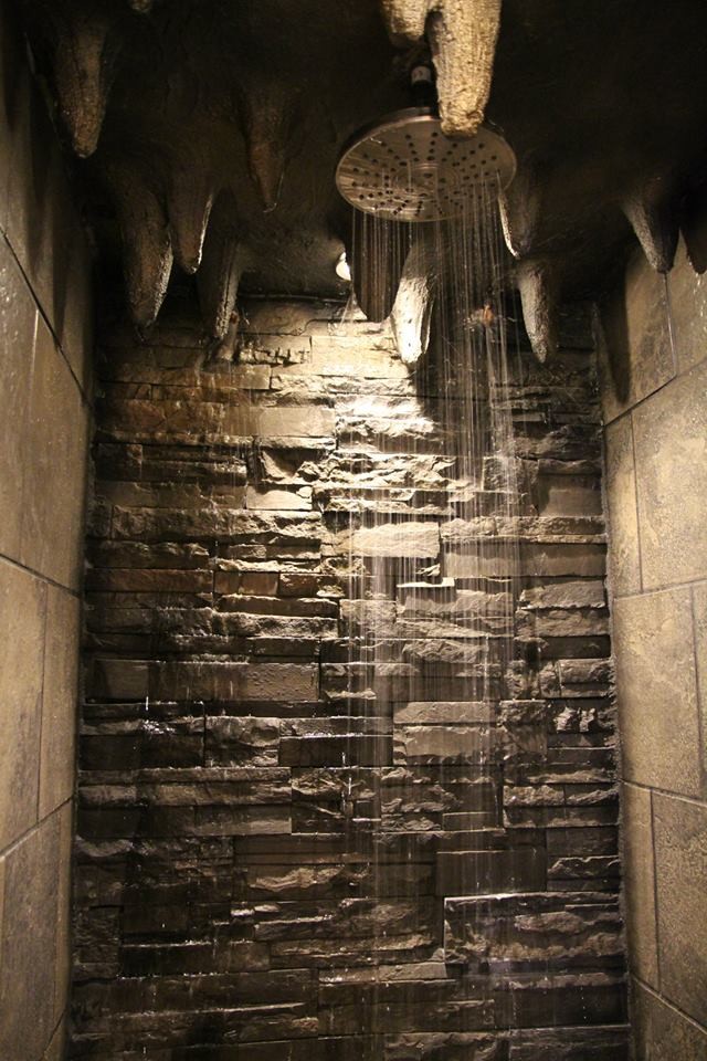 Cave Shower Build Rustic Bathroom Other by Melanson Design Houzz