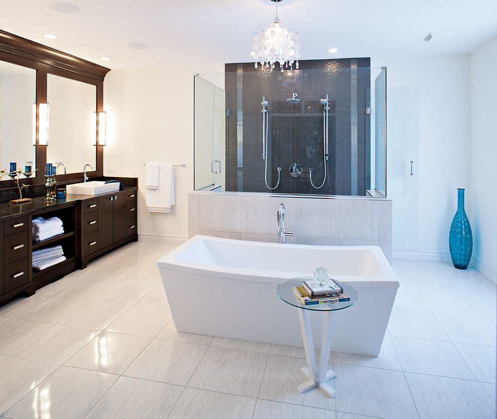 Central Alberta Tile One Projects Traditional Bathroom Calgary