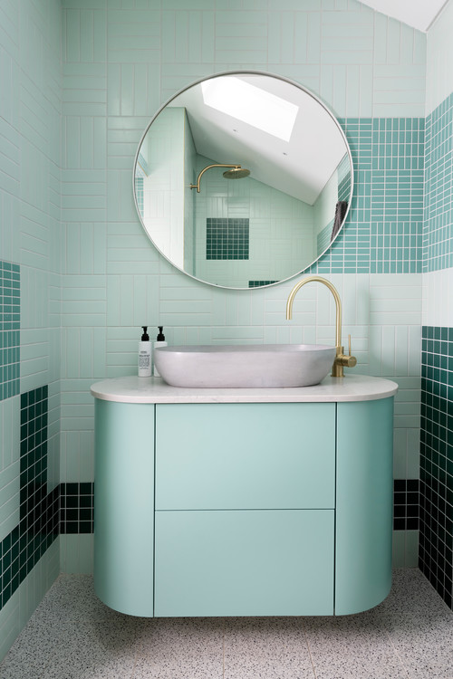 curved blue and green bathroom bathroom trends for 2022