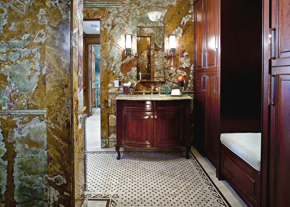 Design ideas for a classic bathroom in Detroit.