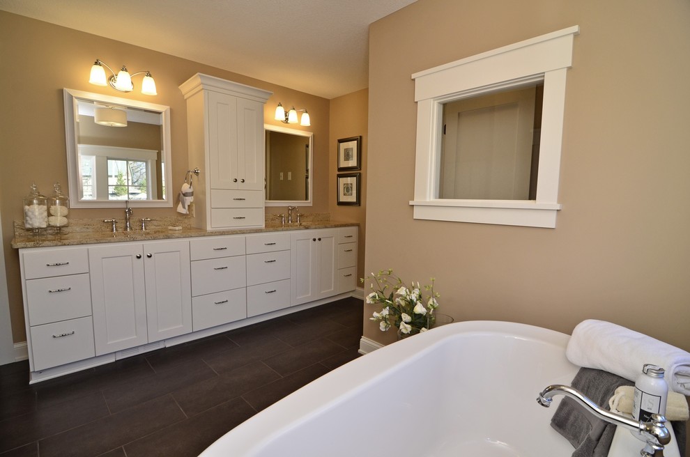 Chanhassen Cottage New Construction Contemporary Bathroom Minneapolis by Highmark
