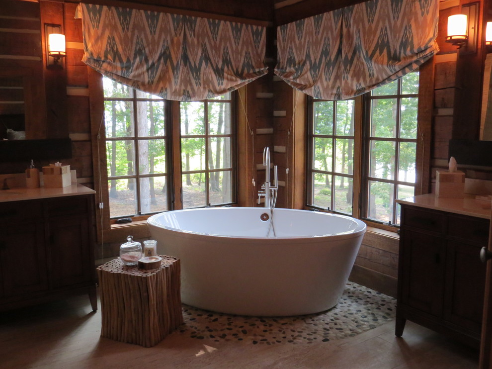 Charlottesville Lodge Traditional Bathroom DC Metro by J&L