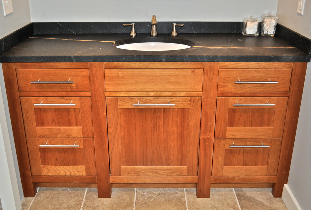 Cherry Bathroom Transitional Bathroom Manchester by