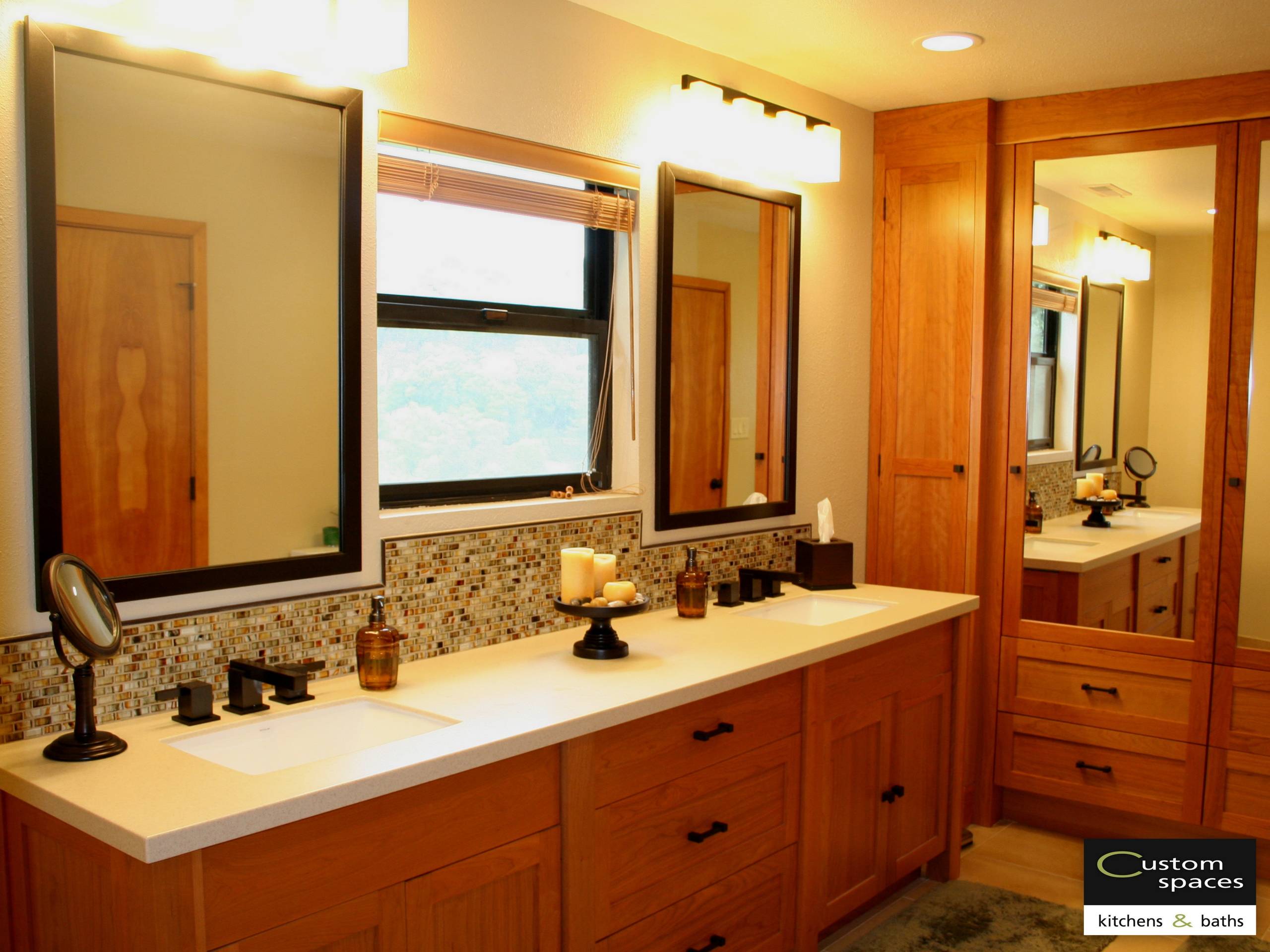 Charleston Cherry Bathroom Vanity & Storage Cabinets