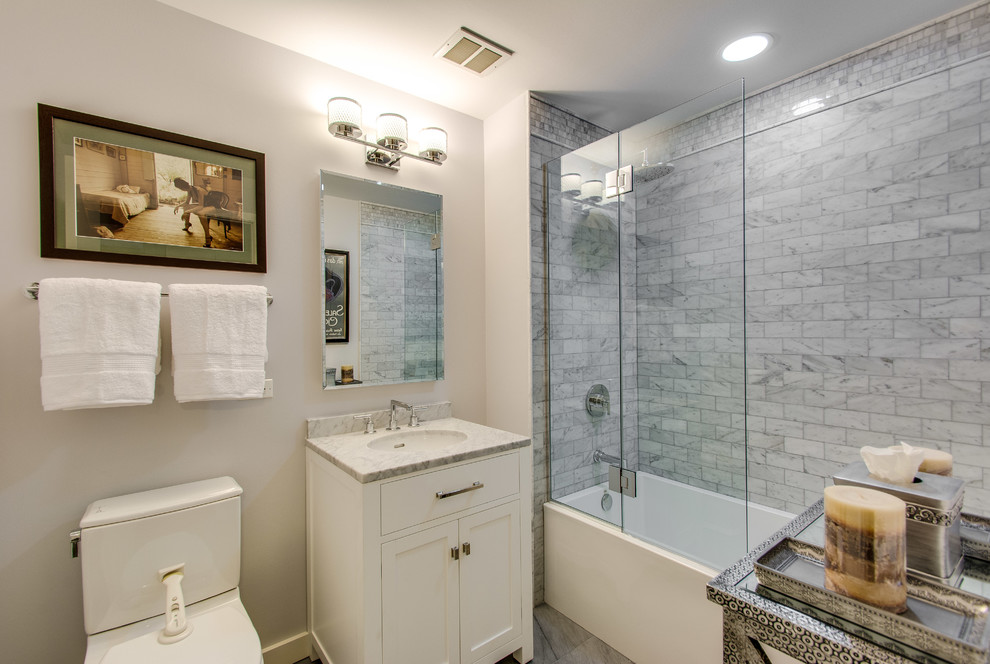 Image showcasing Chicago High-rise Bath Remodel - Contemporary - Bathroom - Chicago - by ...