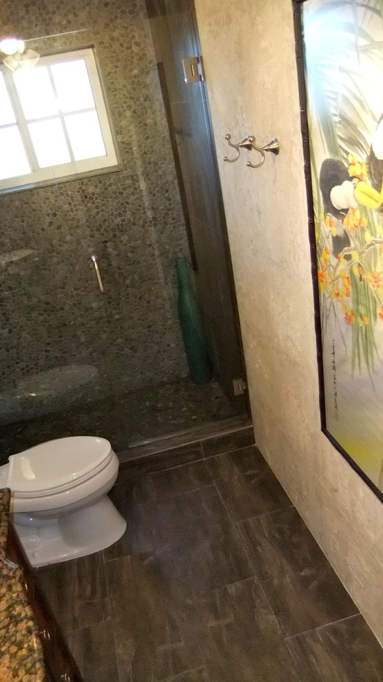 Eclectic bathroom photo in Miami