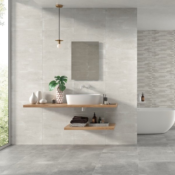 Claire Grey Wall Tiles Direct Tile Warehouse Bathroom Other by