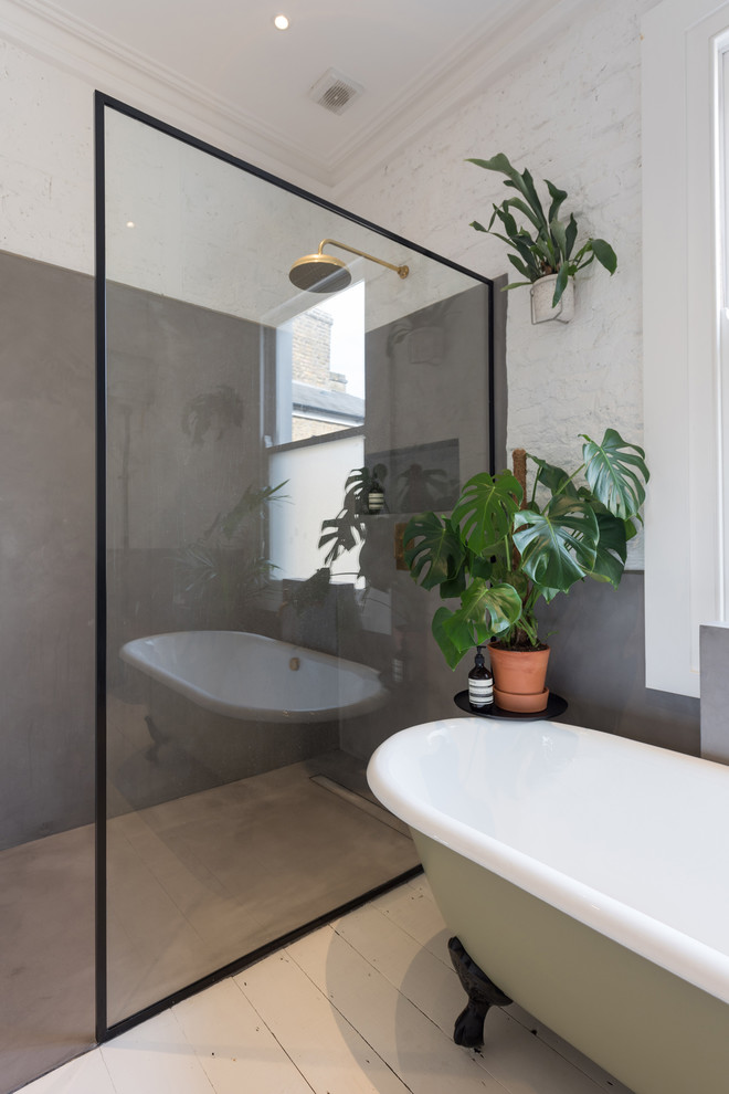 Свежая идея для дизайна: большая ванная комната в скандинавском стиле - отличное фото интерьера