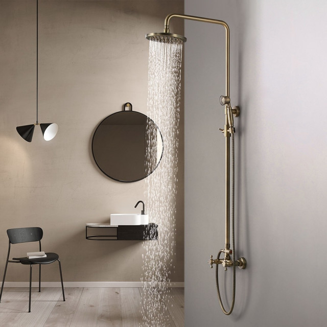416 99 Modern 16 Inches Square Ceiling Mount Rain Shower Head 6 Body Sprays Bathroom Other By Homary Limited Houzz