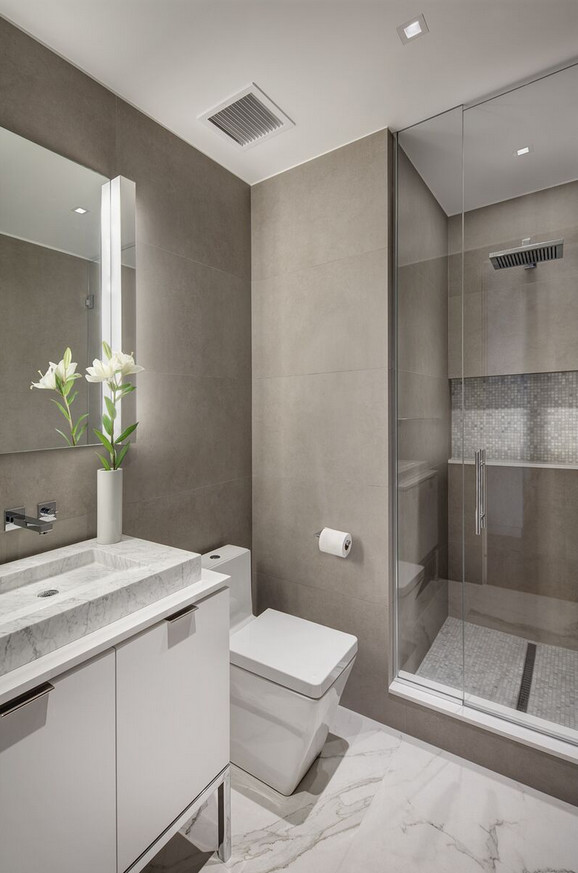 classic modern high rise - Contemporary - Bathroom - Chicago - by ...
