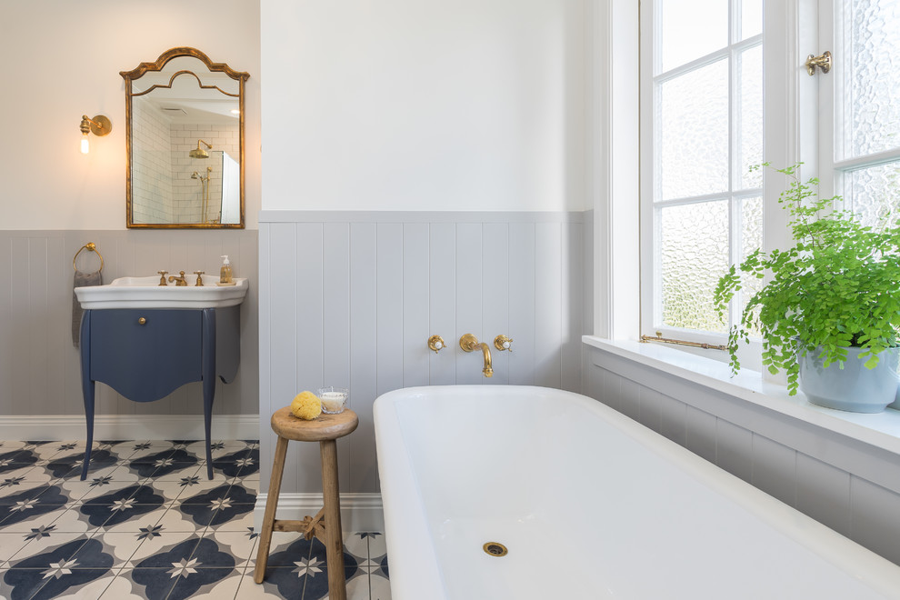 Classic Navy Bathroom - Transitional - Bathroom - Auckland - By Du Bois 