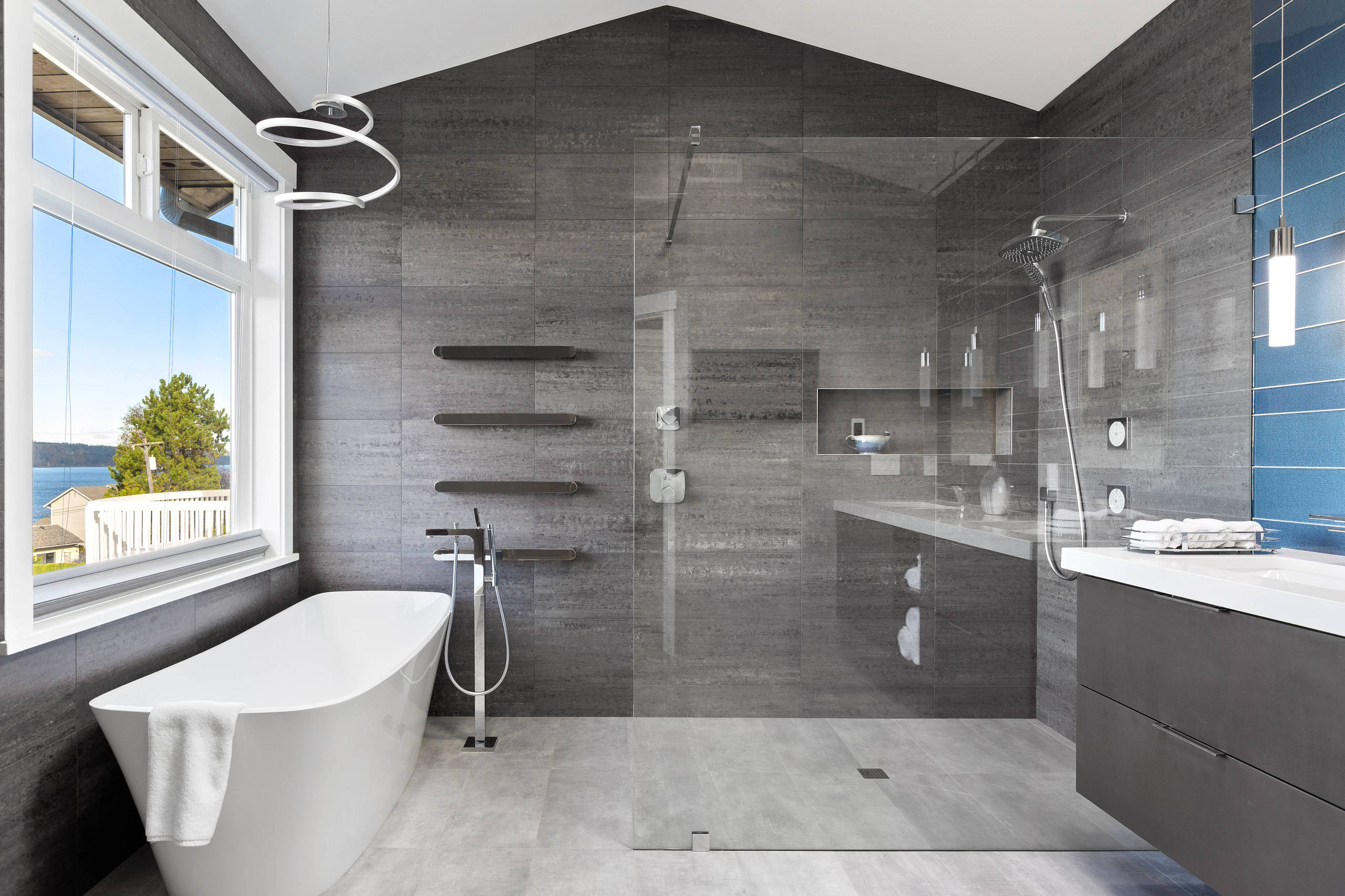 Clean And Contemporary Mukilteo Master Bath Contemporary Bathroom Seattle By Treefrog Design Houzz