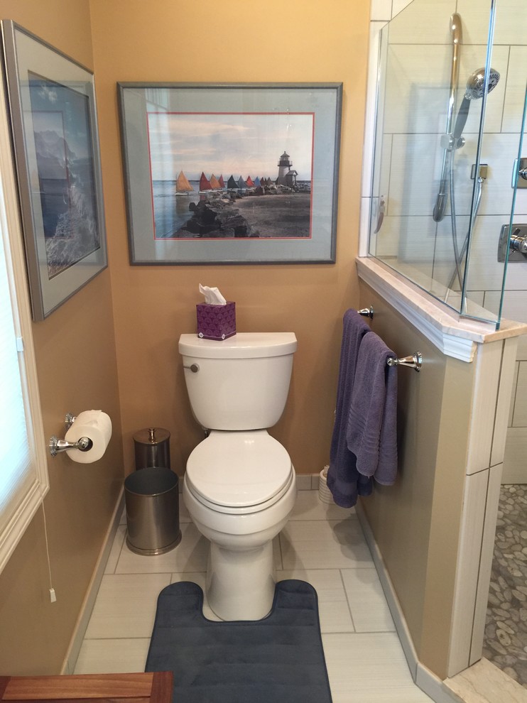 Foto di una stanza da bagno padronale minimal