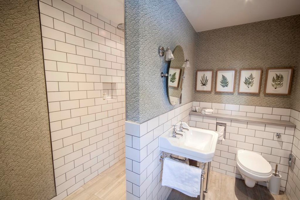 Bathroom - large contemporary bathroom idea in Other