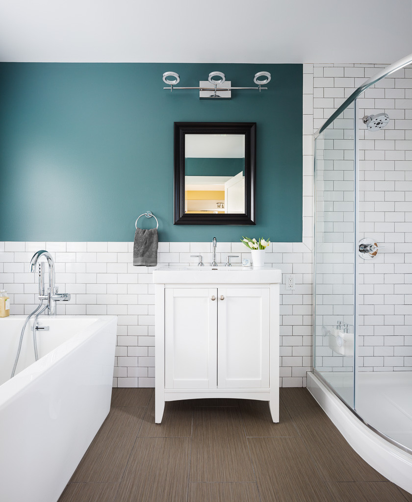 Fotos de baños | Diseños de baños de estilo americano con ducha esquinera -  Enero 2024 | Houzz ES
