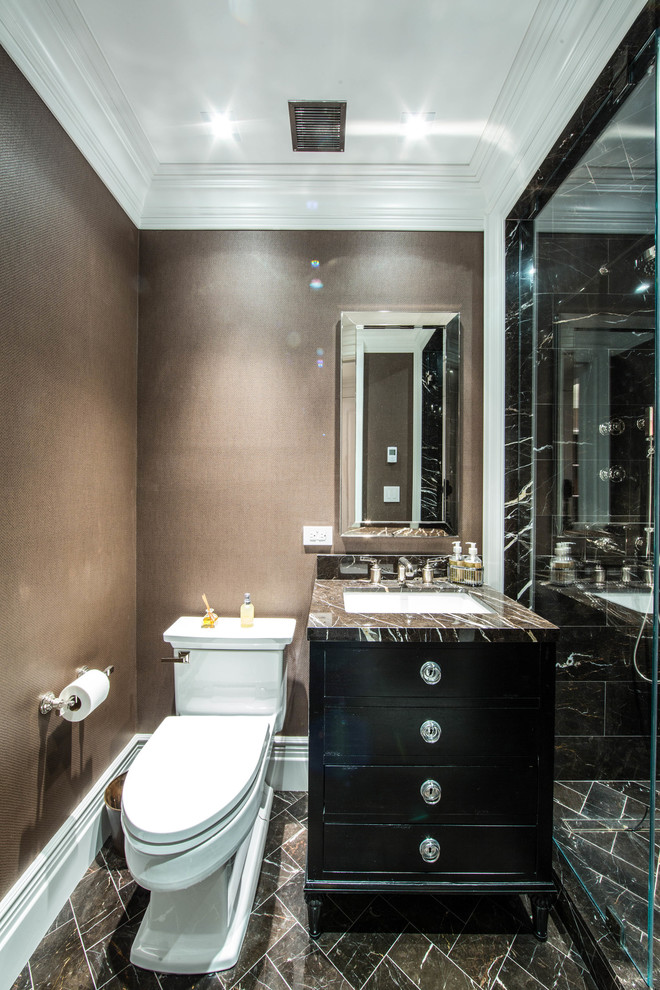 Columbus Circle Transitional Bathroom New York Houzz