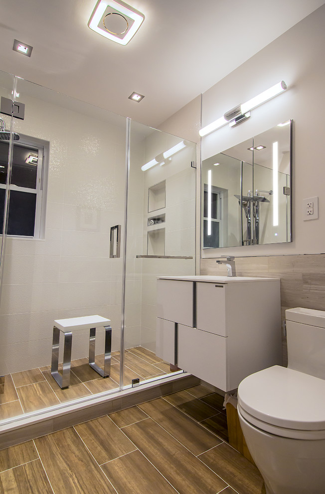 Compact Bath 8x6 remodel - Contemporary - Bathroom - DC Metro - by SY Design | Houzz