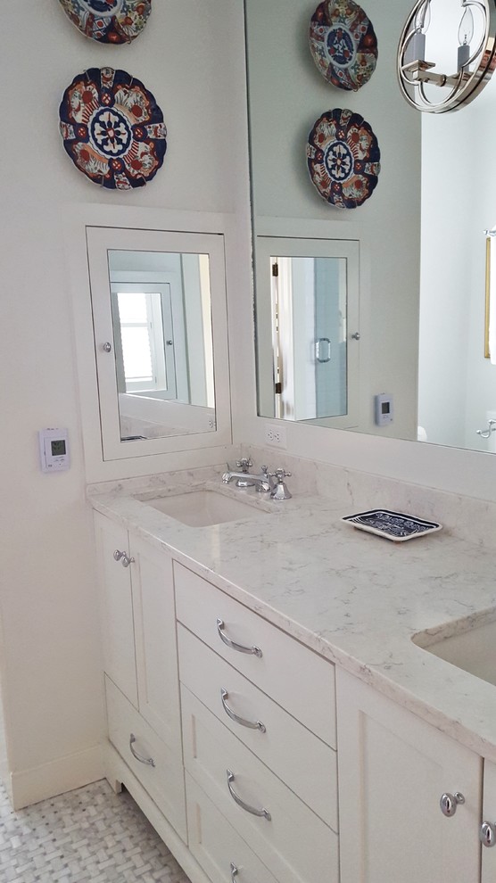 Photo of a classic bathroom in Charleston with a built-in bath.