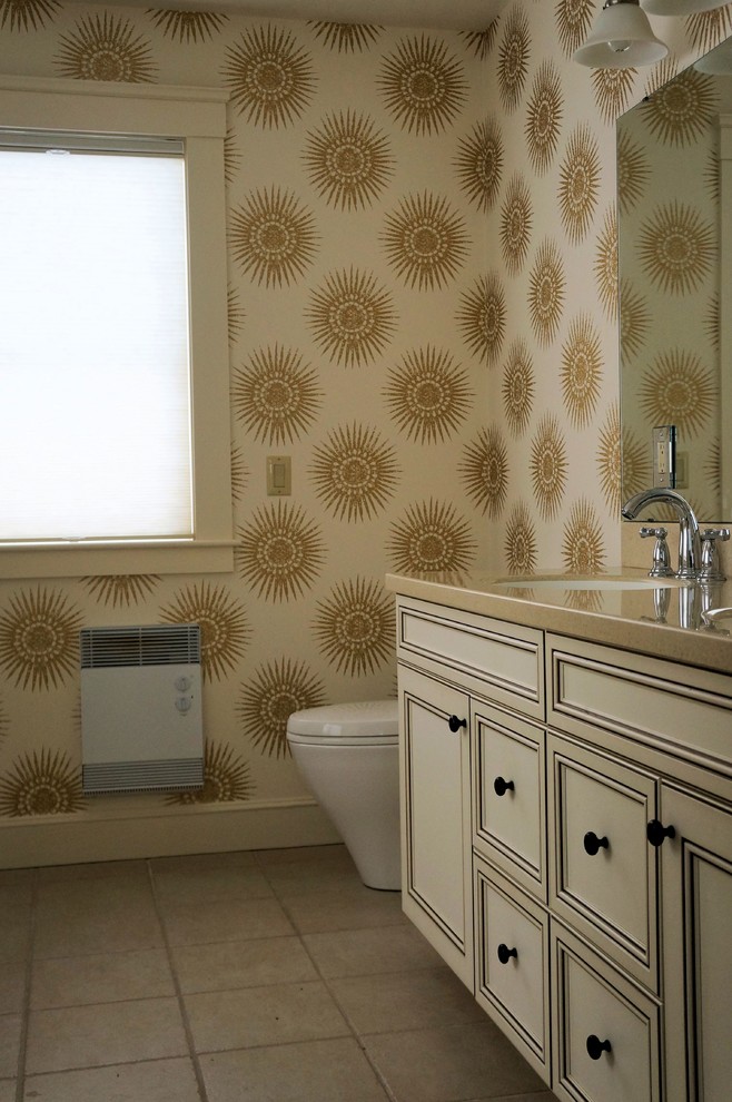 Concord Master Bathroom Wallpaper - Modern - Bathroom - Boston - by ...